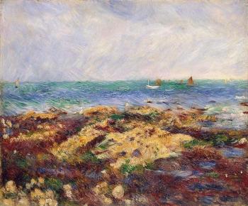 Pierre Auguste Renoir : Low Tide at Yport